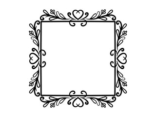 Love Frame Background for Valentines Day

