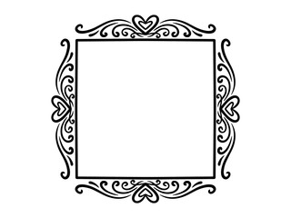Valentine Background Heart Frame Decoration
