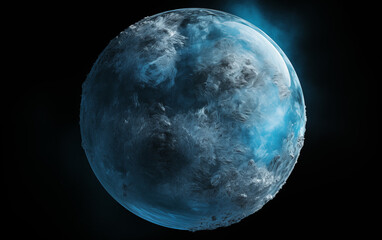 Naklejka premium mysterious unknown planet,created with Generative AI tecnology.