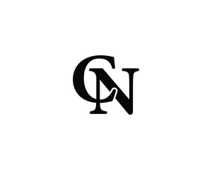 CN Logo design vector template