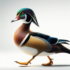 Wood duck, Carolina duck (Aix sponsa), beautiful , pato joyuyo, huyuyo, de la Florida, pato de...