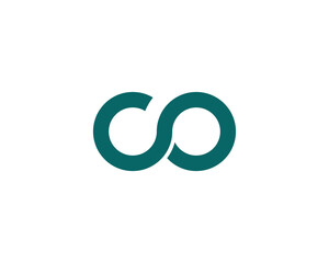 CO Logo design vector template