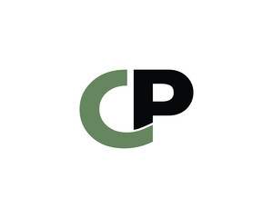 CP logo design vector template