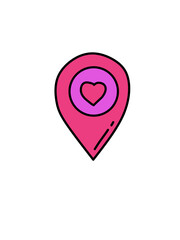 Fototapeta premium map pointer icon