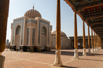 Tomb at Hazrat Khizr or Hazret Hyzr Mosque and Mausoleum in the Samarkand city in Uzbekistan