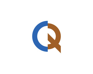 CQ QC Logo design vector template