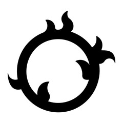 ring fire Solid icon