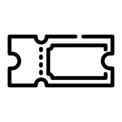 ticket office Line Icon