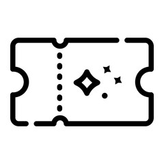 ticket Line Icon