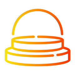 stage Line Gradient Icon