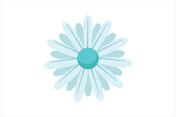 Obraz premium Blue Flower Decor Sticker Design