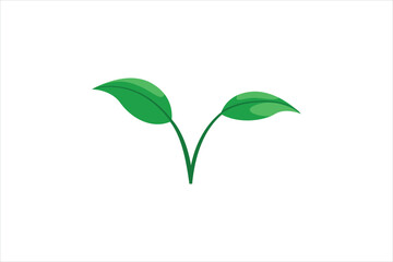 Green Plant Decor Sticker Design