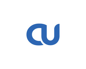 CU logo design vector template