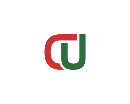 CU logo design vector template