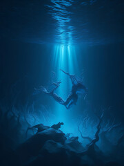 Fototapeta na wymiar under the sea