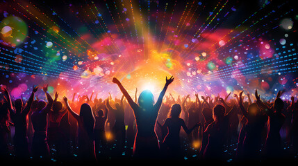 Enthralling Disco Night: A Symphony of Lights, Music, and Dance.