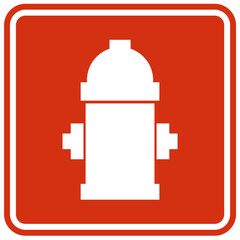Fire hydrant sign