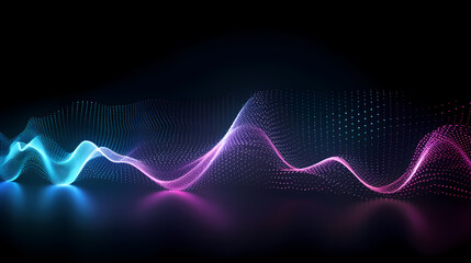 Fototapeta premium Technology abstract lines background and light effects, technology sense background