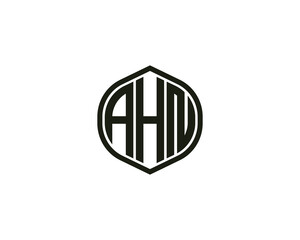 AHN Logo design vector template