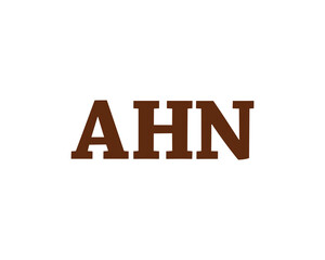 AHN Logo design vector template