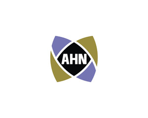 AHN Logo design vector template