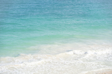 Fototapeta na wymiar Sand Beach Waves Background Simple Minimal Isolated Framed Cropped