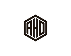 AHO logo design vector template