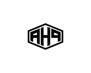 AHQ Logo design vector template