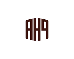 AHQ Logo design vector template