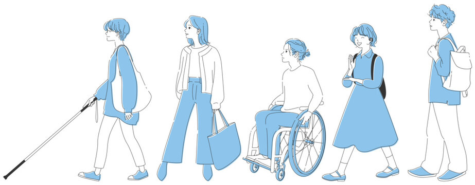 多様性・障害を持ったり持たなかったりする若者たちセット