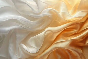 Obraz premium Abstract luxury minimalist gradient wallpaper pattern texture in pantone gold and white, platinum frosting.