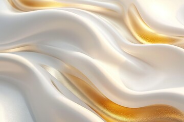 Obraz premium Abstract luxury minimalist gradient wallpaper pattern texture in pantone gold and white, platinum frosting.