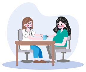 Gynecology consultation vector