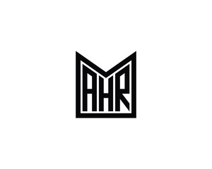 AHR Logo design vector template