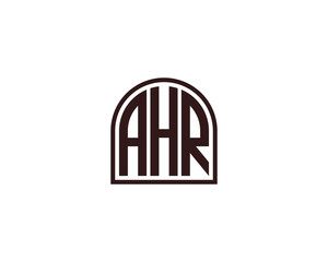 AHR Logo design vector template
