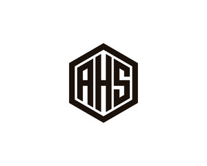 AHS Logo design vector template