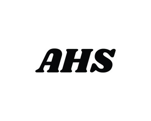 AHS Logo design vector template
