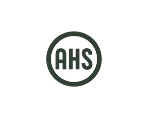 AHS Logo design vector template