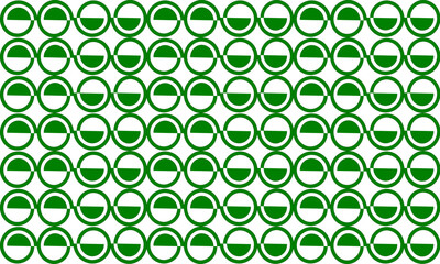 seamless pattern with circles, green spiral dot line repeat pattern, replete image, on white background design for fabric printing, round dot patter, half circle chessboard,
