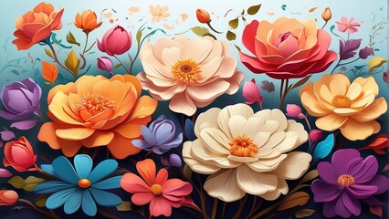 Autism Color Flowers