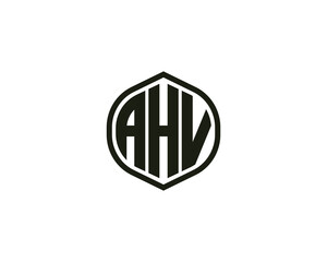 AHV logo design vector template
