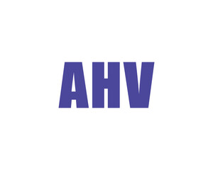 AHV logo design vector template