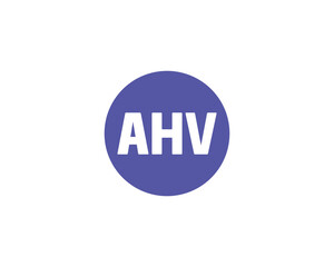 AHV logo design vector template