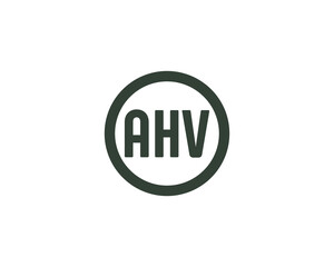 AHV logo design vector template