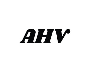 AHV logo design vector template