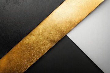 Abstract luxury minimalist gradient wallpaper pattern texture in pantone white, black and gold.