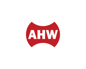 AHW Logo design vector template