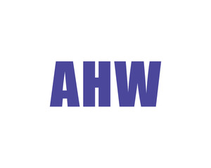 AHW Logo design vector template