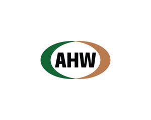 AHW Logo design vector template