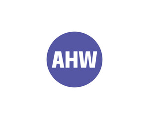 AHW Logo design vector template